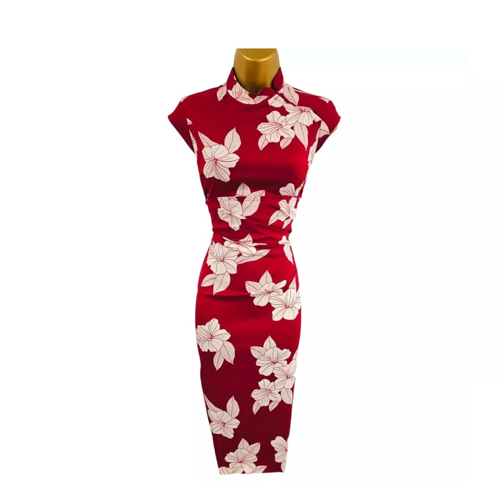 Karen Millen Oriental Asian Chinese Cheongsam Dress